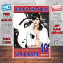 Personalised Katrina Kaif 3 INSPIRED THEME Celebrity Birthday Card (SA)