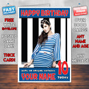 Personalised Katrina Kaif 5 INSPIRED THEME Celebrity Birthday Card (SA)