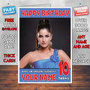 Personalised Katrina Kaif 6 INSPIRED THEME Celebrity Birthday Card (SA)