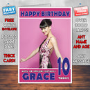 Personalised Katy Perry 1 Celebrity Inspired Style Birthday Card (SA)