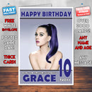 Personalised Katy Perry 2 Celebrity Inspired Style Birthday Card (SA)