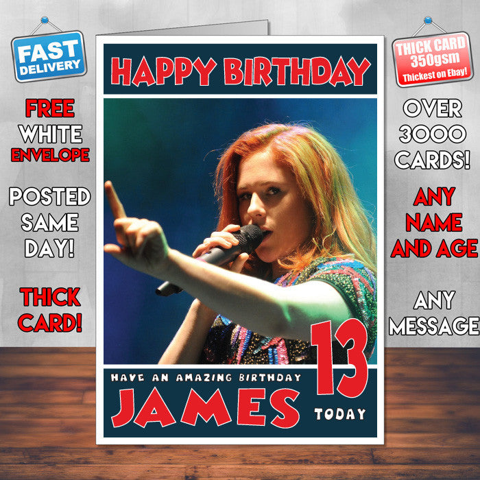 Personalised Katy B 1 Celebrity Inspired Style Birthday Card (SA)