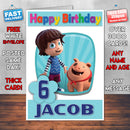 Personalised Kazoops 1 Style Theme Personalised Kidshows Birthday Card (SA)