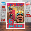 Personalised Kazoops 2 Style Theme Personalised Kidshows Birthday Card (SA)