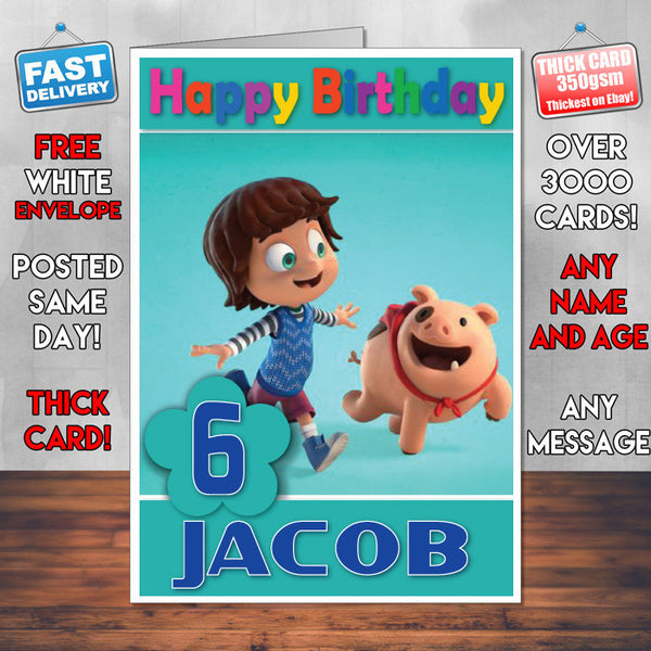 Personalised Kazoops 4 Style Theme Personalised Kidshows Birthday Card (SA)