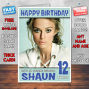 Personalised Keira Knightley 2 INSPIRED THEME Celebrity Birthday Card (SA)