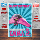 Personalised Kerwhizz 5 Style Theme Personalised Kidshows Birthday Card (SA)