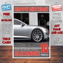 Personalised Kids - Adults - Audi-20 Cars Birthday Card (SA)