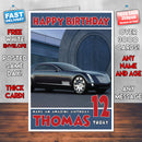 Personalised Kids - Adults - Cadillac-14 Cars Birthday Card (SA)