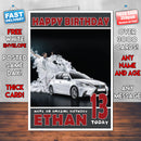 Personalised Kids - Adults - Lexus-12 Cars Birthday Card (SA)
