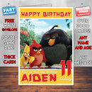 Personalised Kids Angry Birds Game Inspired Style Birthday Card (SA)
