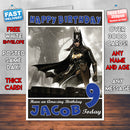 Personalised Kids Batman Arkham Knight Batgirl Game Inspired Style Birthday Card (SA)