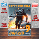Personalised Kids Battlefield 4 China Rising Game Inspired Style Birthday Card (SA)