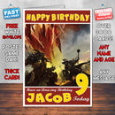 Personalised Kids Battleground Guild Wars 2 Game Inspired Style Birthday Card (SA)