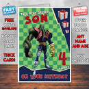Personalised Kids Inspired Ben 10 3d Vilgax Birthday Card (SA)