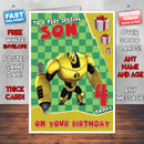 Personalised Kids Inspired Ben 10 Armadillo Birthday Card (SA)
