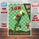 Personalised Kids Inspired Ben 10 Swampfire Birthday Card (SA)