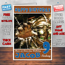 Personalised Kids Bioshock 2 Game Inspired Style Birthday Card (SA)