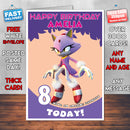 Personalised Kids Inspired Blaze 3D Birthday Card (SA)