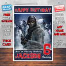 Personalised Kids Call Of Duty Modern Warfare Game Inspired Style Birthday Card (SA)
