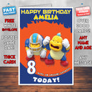 Personalised Kids Inspired Chargin Chuck Birthday Card (SA)