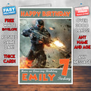 Personalised Kids Crysis 2 Shooter Game Inspired Style Birthday Card (SA)