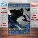 Personalised Kids Darksiders 9 Game Inspired Style Birthday Card (SA)