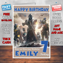 Personalised Kids Destiny Game Inspired Style Birthday Card (SA)