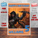 Personalised Kids Diablo Iii 2 Game Inspired Style Birthday Card (SA)