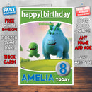 Personalised Kids Inspired Dinopaws 4 Style Theme Personalised Kidshows Birthday Card (SA)