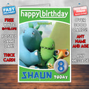Personalised Kids Inspired Dinopaws 8 Style Theme Personalised Kidshows Birthday Card (SA)