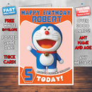 Personalised Kids Inspired Doraemon 3D CGI Birthday Card (SA)