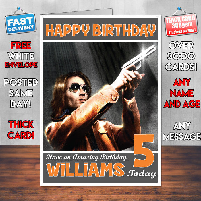 Personalised Kids Driver Parallel Lines Game Inspired Style Birthday Card (SA)