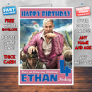 Personalised Kids Far Cry 3 Pagan Min Game Inspired Style Birthday Card (SA)