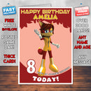 Personalised Kids Inspired Fiona Fox By Earthwind Birthday Card (SA)