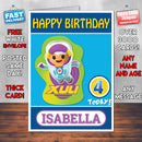 Personalised Kids Inspired Go Jetters 2 Style Theme Personalised Kidshows Birthday Card (SA)