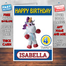 Personalised Kids Inspired Go Jetters 5 Style Theme Personalised Kidshows Birthday Card (SA)