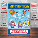 Personalised Kids Inspired Go Jetters 6 Style Theme Personalised Kidshows Birthday Card (SA)