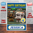 Personalised Kids Inspired Go Jetters 8 Style Theme Personalised Kidshows Birthday Card (SA)
