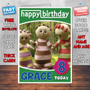 Personalised Kids Inspired In The Night Garden 3 Style Theme Personalised Kidshows Birthday Card (SA)
