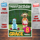 Personalised Kids Inspired In The Night Garden 5 Style Theme Personalised Kidshows Birthday Card (SA)