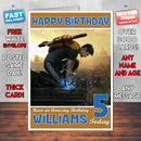 Personalised Kids Infamous 1 Game Inspired Style Birthday Card (SA)