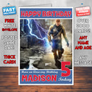 Personalised Kids Infamous 3 Game Inspired Style Birthday Card (SA)