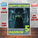 Personalised Kids Injustice 2 Batman Game Inspired Style Birthday Card (SA)