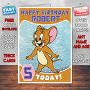Personalised Kids Inspired Jerry 01 Birthday Card (SA)