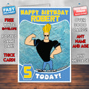 Personalised Kids Inspired Jhony Bravo Birthday Card (SA)