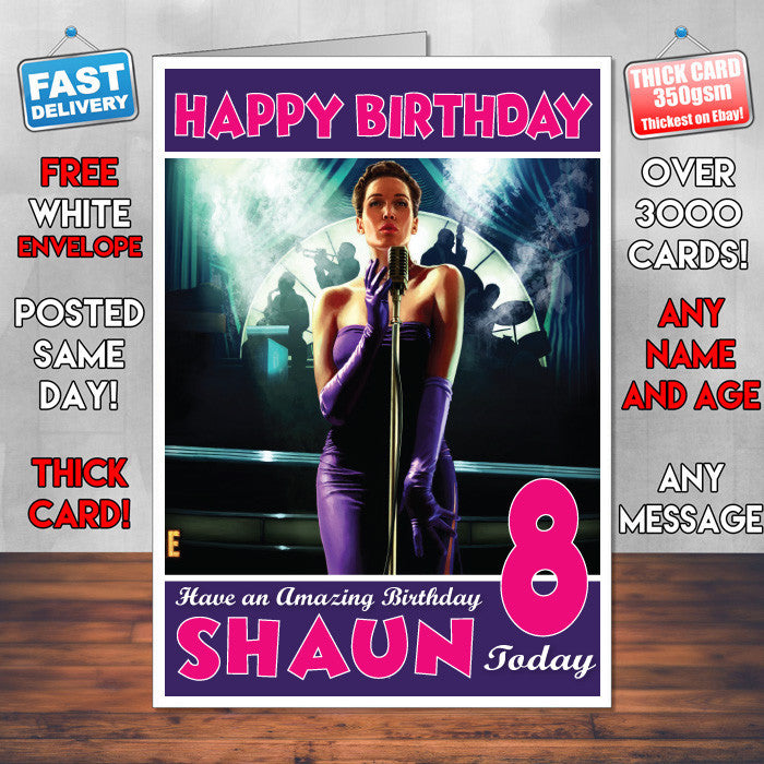 Personalised Kids L A Noire 1 Game Inspired Style Birthday Card (SA)