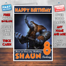 Personalised Kids Magnus Dota 2 Game Inspired Style Birthday Card (SA)