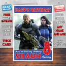 Personalised Kids Mass Effect 3 Game Inspired Style Birthday Card (SA)