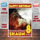 Personalised Kids Medal Of Honor Warfighter 1 Game Inspired Style Birthday Card (SA)